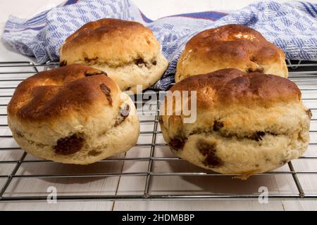 bun, raisin bread, buns, raisin breads Stock Photo