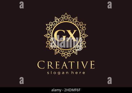 GY Initial Letter Luxury calligraphic feminine floral hand drawn heraldic monogram antique vintage style luxury logo design Premium Stock Vector