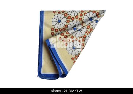 flower pattern, handkerchief, flower patterns, patterns, handkerchiefs, tissue Stock Photo