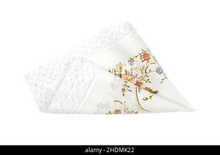 flower pattern, handkerchief, flower patterns, patterns, handkerchiefs, tissue Stock Photo