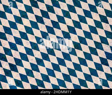 blue and white, rhombus, blue and whites Stock Photo