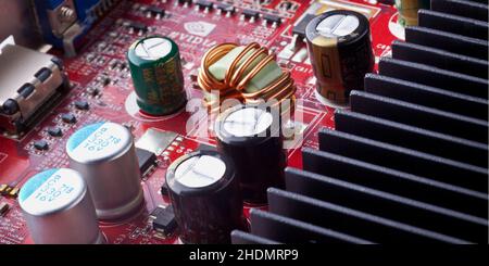electronics industry, circuit board, component, electronics, electronics industries, circuit boards, components Stock Photo