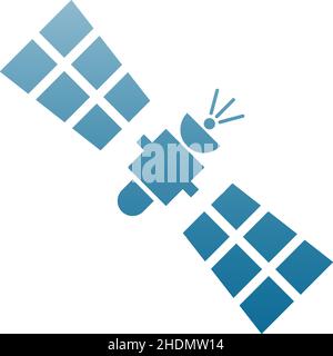 Satellite icon logo design template illustration vector Stock Vector