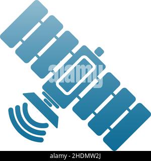 Satellite icon logo design template illustration vector Stock Vector