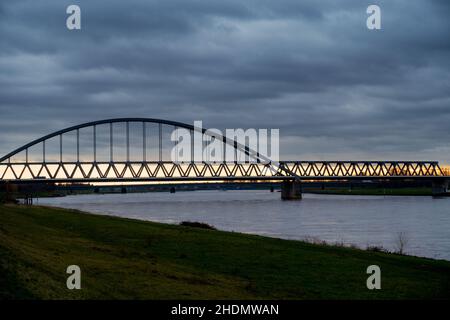 bridge, rhine river, bridges, rhine, rhine rivers Stock Photo