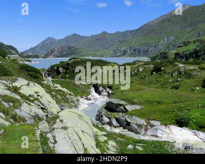 tauernmoossee, weißsee gletscherwelt, tauernmoossees Stock Photo