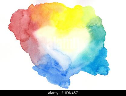watercolor, blob, watercolors, blobs, paint splat Stock Photo