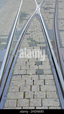 rails, rail Stock Photo