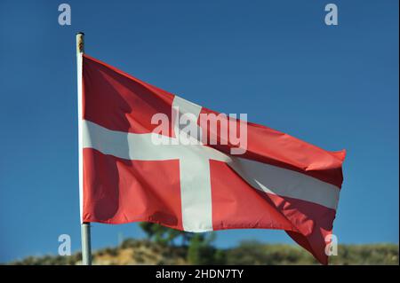 national flag, denmark, national flags, denmarks Stock Photo