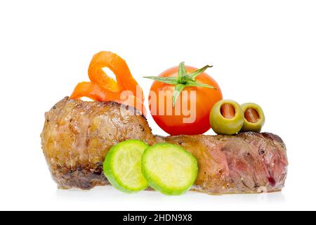 vegetable, rumpsteak, vegetables, rumpsteaks Stock Photo