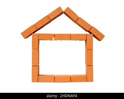 house, building activity, building construction, bricks, houses, building, constructing, building constructions, brick Stock Photo