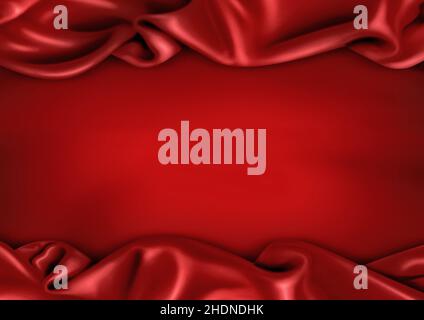 copy space, backgrounds, red, silk, copyspace, background, reds, silks Stock Photo