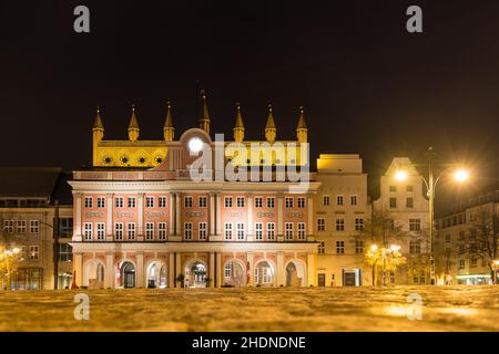 town hall, rostock, rostock town hall, town halls, rostocks, rostock town halls Stock Photo