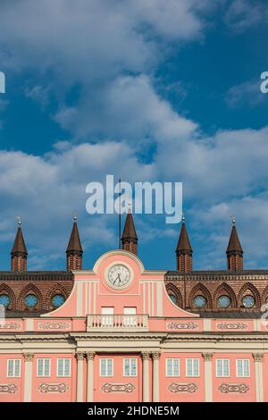 rostock, rostock town hall, rostocks, rostock town halls Stock Photo