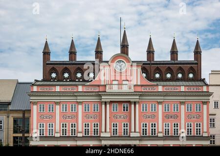 rostock, rostock town hall, rostocks, rostock town halls Stock Photo