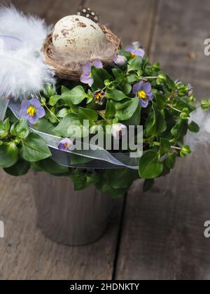 arrangement, floristry, easter gift, arrangements, floristic, easter gifts Stock Photo