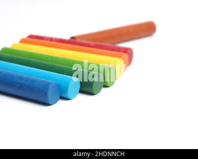 wax crayon Stock Photo