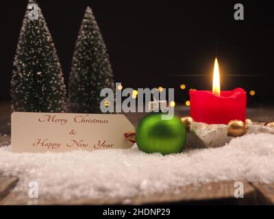 merry christmas, happy new year, christmas wish, merry x-mas, happy new years Stock Photo