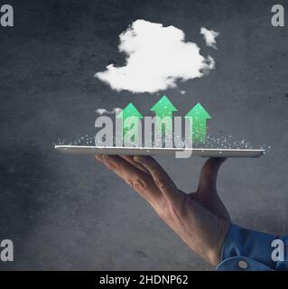 data, emission, tablet-pc, datas, emissions, ipad, tablet pc Stock Photo