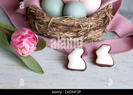 easter nest, easter decoration, easters, easter decorations Stock Photo