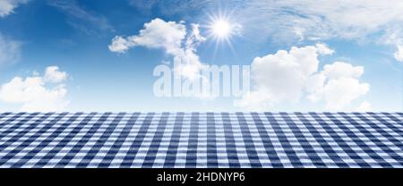 tablecloth, bavarian, blue and white, tablecloths, bavarians, blue and whites Stock Photo