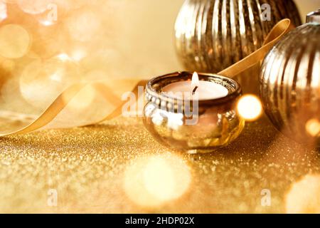 christmas decoration, candlelight, christmas decorations, candlelights Stock Photo