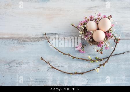 easter, easter nest, easter decoration, easters, easter decorations Stock Photo