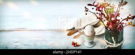 easter, easter eggs, easter breakfast, easters, easter egg, easter breakfasts Stock Photo