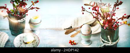 easter, easter eggs, easter breakfast, easters, easter egg, easter breakfasts Stock Photo