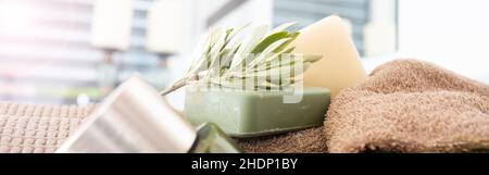 body care, spa, olive soap, body cares, spas Stock Photo