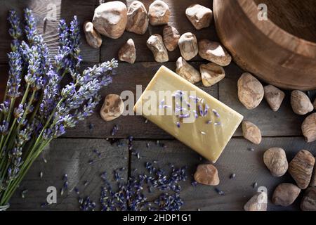 skincare, bar of soap, lavender, skincares, bar of soaps, lavenders Stock Photo