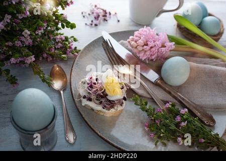 easter, breakfast, table cover, easters, breakfasts, table covers Stock Photo
