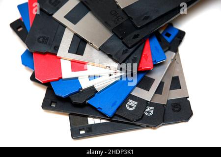 disk, floppy disk, disks, floppy disks Stock Photo