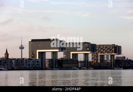 cologne, hospital, rheinauhafen, colognes, clinic, hospitals, medical center, rheinauhafens Stock Photo