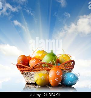 easter, easter basket, easters, easter baskets Stock Photo