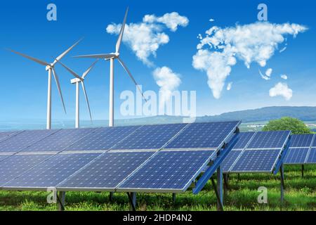 climate, energy, green electricity, climates, energies Stock Photo