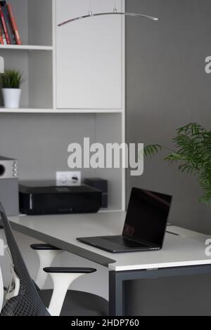 laptop, workplace, computer, computers, laptops, workplaces, workstation Stock Photo