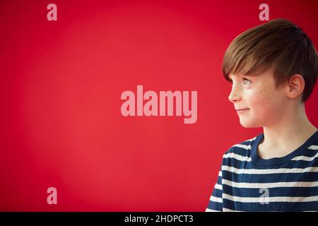boy, smiling, summer freckle, boys, smile, freckles Stock Photo