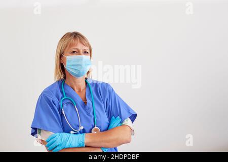 protective workwear, doctor, protective measure, corona, protective workwears, doctors, protective measures Stock Photo