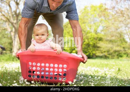 baby, father, babe, babies, human babies, dad, fathers Stock Photo
