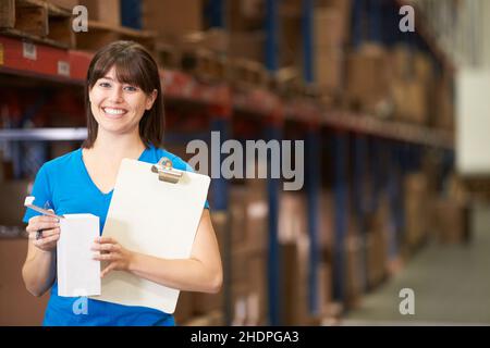 logistics, warehouse, warehouse clerk, logistic, trade, warehouses, warehouse clerks Stock Photo