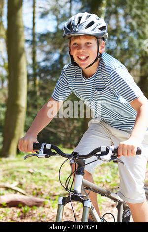 boy, child, cyclists, cycling, boys, children, childs, kid, kids, cyclist Stock Photo