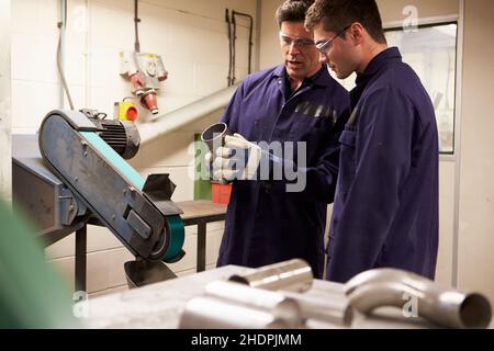 education, apprentice, engineer, factory, engineering, educations, apprentices, engineers, factories Stock Photo