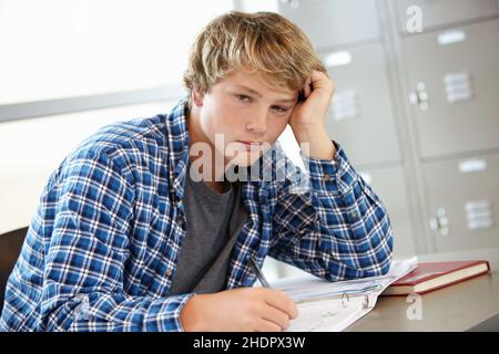 bored, pupils, class, college student, boreds, school childrens, college students, student, students Stock Photo