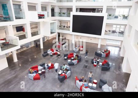 modern architecture, atrium, modern architectures, atriums Stock Photo