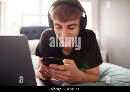 mobile communication, writing, sms, mobile communications Stock Photo