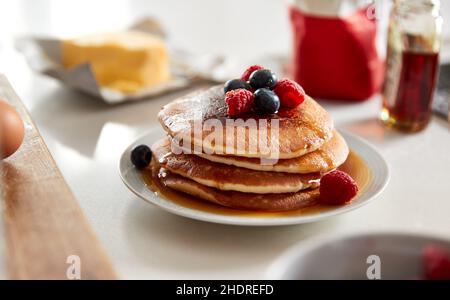 breakfast, pancakes, breakfasts, pancake Stock Photo