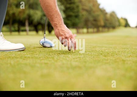 turntable, golf ball, turntables, golf balls Stock Photo