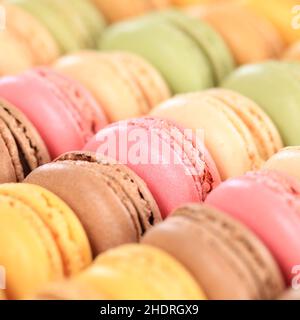 almond biscuits, macaroon, macaron, pastry, macaroons, macarons Stock Photo