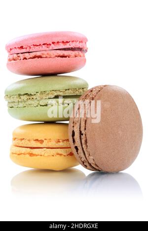 almond biscuits, viennoiseries, macaroon, pastry, macaroons Stock Photo